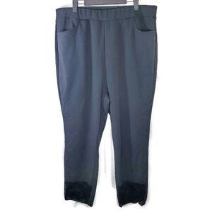 Bloomchic Black Crop Pants Size 18-20 NWT